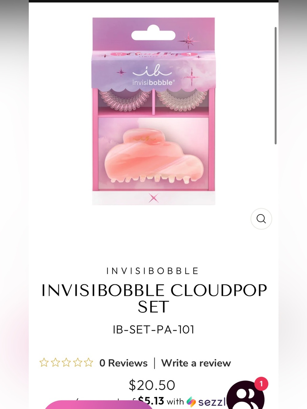 ✨BNIB Invisibobble CloudPop set limited edition ☁️